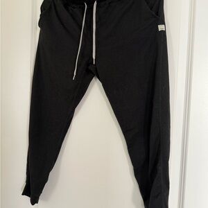 Black Vuori Jogger Pants with Drawstring